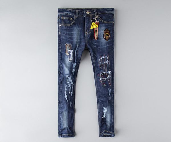 ff designer jeans mens distressed ripped skinny trousers luxury clothes slim motorcycle moto biker hip hop denim man embroidery ey3926505, Blue
ff designer jeans mens distressed ripped skinny trousers luxury clothes slim motorcycle moto biker hip hop denim man embroidery ey3926505, Blue