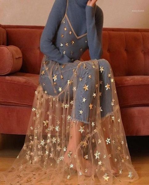 women star pattern dresses spaghetti straps tulle long maxi dresses fashion bling bling see through vneck party16616145, Black;gray
women star pattern dresses spaghetti straps tulle long maxi dresses fashion bling bling see through vneck party16616145, Black;gray