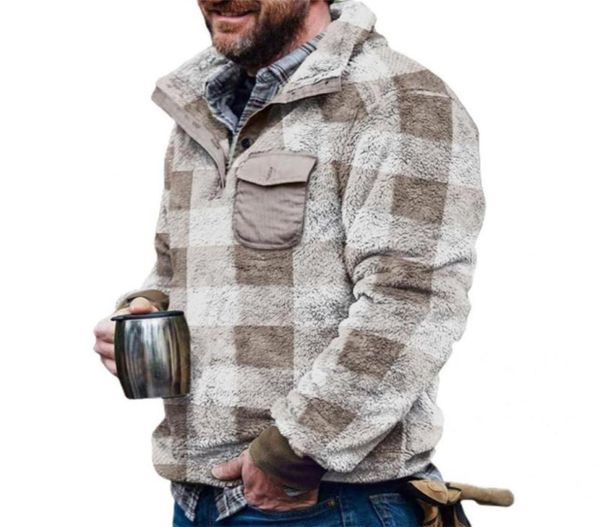 men039s sweaters turndown collar great fluffy fleece autumn sweatshirt lapel winter plaid2802234, White;black
men039s sweaters turndown collar great fluffy fleece autumn sweatshirt lapel winter plaid2802234, White;black