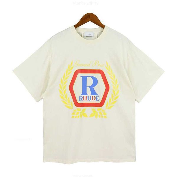 american style retro high street rhude simple letter printing couples loose casual cotton short sleeve, White;black
american style retro high street rhude simple letter printing couples loose casual cotton short sleeve, White;black