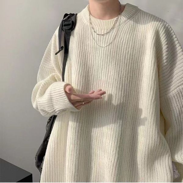men's sweaters autumn white sweaters men crewneck pure color knitted sweaters winter casual pullovers streetwear basic sweater jumper, White;black
men's sweaters autumn white sweaters men crewneck pure color knitted sweaters winter casual pullovers streetwear basic sweater jumper, White;black