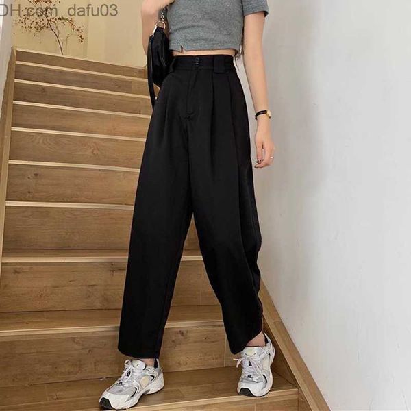 women's pants capris fashion loose street women's wide leg pants summer elastic high waist set pants vintage solid black women, Black;white
women's pants capris fashion loose street women's wide leg pants summer elastic high waist set pants vintage solid black women, Black;white