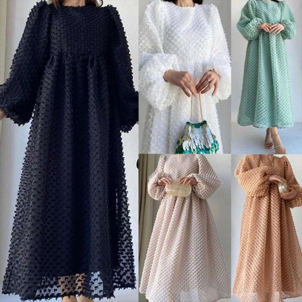 middle eastern fashion womens dress pure color round collar lantern sleeves arabian elegant long, Black;gray
middle eastern fashion womens dress pure color round collar lantern sleeves arabian elegant long, Black;gray