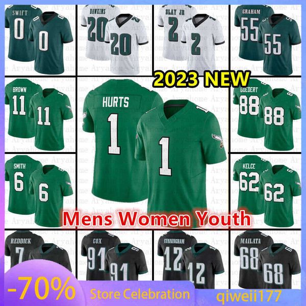 1 jalen hurts football jerseys aj brown eagles devonta smith kelly green jason kelce haason reddick nolan jalen carter goedert d'andre, Gray
1 jalen hurts football jerseys aj brown eagles devonta smith kelly green jason kelce haason reddick nolan jalen carter goedert d'andre, Gray