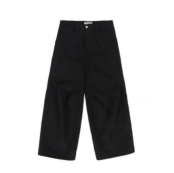 slightly casual pants men women 23ss black, Black;brown
