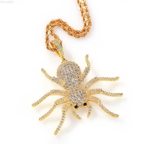 trendy gold plated iced out crystal diamond spider jewelry necklaces designs cz pendants for women men, Silver
trendy gold plated iced out crystal diamond spider jewelry necklaces designs cz pendants for women men, Silver