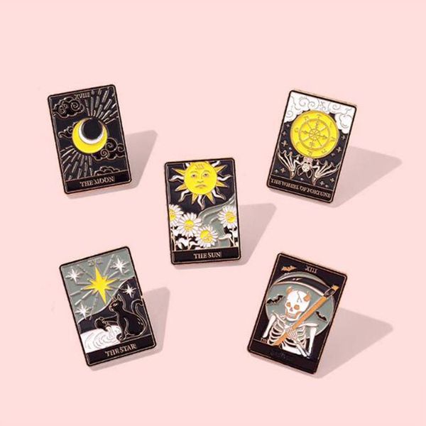 5 styles sun moon brooches women alloy enamel star skeleton badges accessories for sweater backpack clothes lapel pins european, Gray
5 styles sun moon brooches women alloy enamel star skeleton badges accessories for sweater backpack clothes lapel pins european, Gray