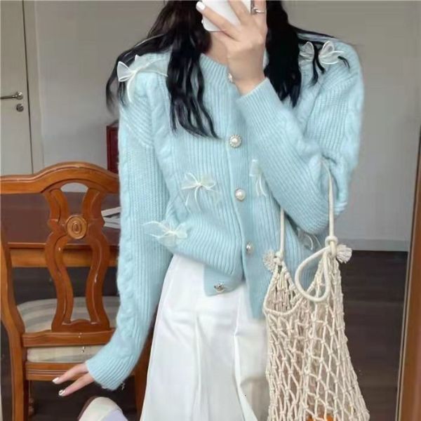 womens knits tees spring autumn sweet lovely girl kawaii pink cardigan bow decorative knited sweater for women y2k 230808, White
womens knits tees spring autumn sweet lovely girl kawaii pink cardigan bow decorative knited sweater for women y2k 230808, White