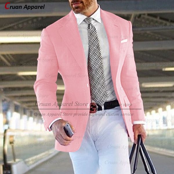 men's suits blazers one blazer formal pink suit blazers for men groom wedding suit jacket slim fit tailor-made business tuxedo fashion, White;black
men's suits blazers one blazer formal pink suit blazers for men groom wedding suit jacket slim fit tailor-made business tuxedo fashion, White;black