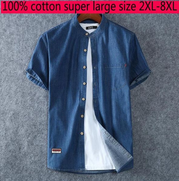 new arrival fashion super large denim men short sleeve summer loose clothing casual shirts mens plus size xl3xl4xl5xl6xl7xl8xl c15990141, White;black
new arrival fashion super large denim men short sleeve summer loose clothing casual shirts mens plus size xl3xl4xl5xl6xl7xl8xl c15990141, White;black