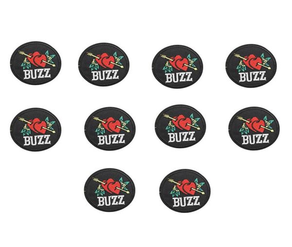 10pcs buzz patches for clothing iron fashion embroidery patch for cloth applique sewing accessories stickers badge on clothes iron8622534, Black
10pcs buzz patches for clothing iron fashion embroidery patch for cloth applique sewing accessories stickers badge on clothes iron8622534, Black