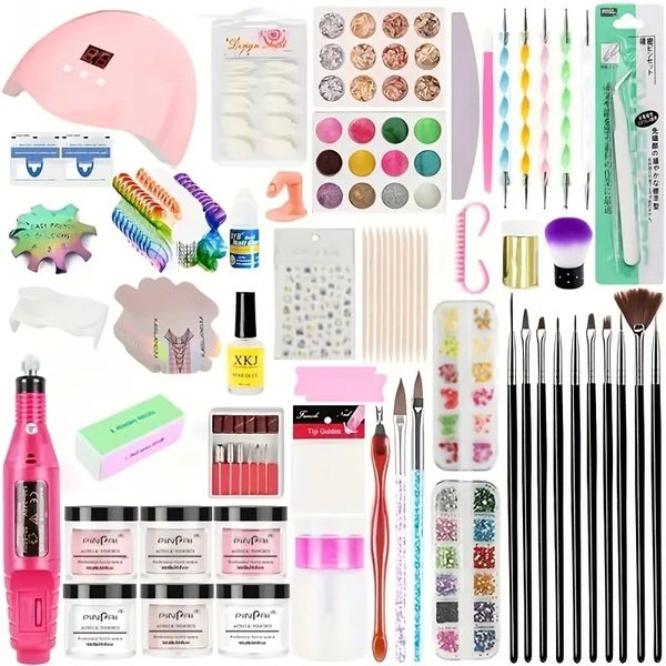 complete acrylic nail art kit - get professional manicures at home with everything you need 
complete acrylic nail art kit - get professional manicures at home with everything you need
