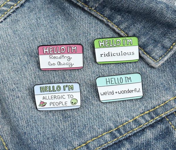 hello i am enamel brooches pin for women fashion dress coat shirt demin metal funny brooch pins badges promotion gift 2021 new des7377099, Gray
hello i am enamel brooches pin for women fashion dress coat shirt demin metal funny brooch pins badges promotion gift 2021 new des7377099, Gray