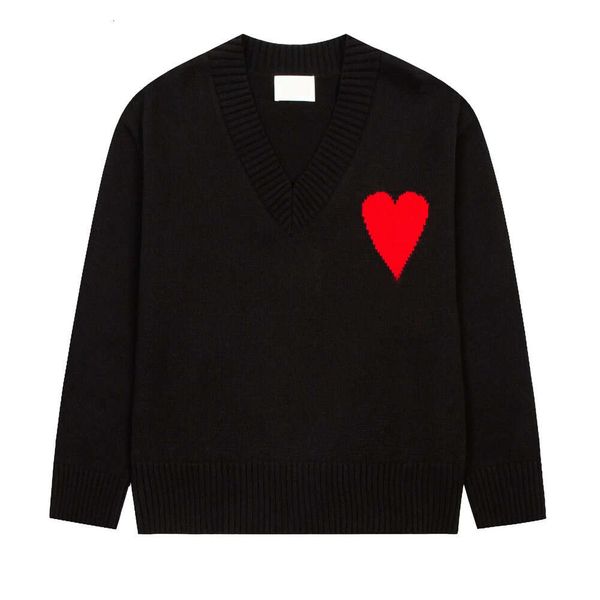 autumn winter pullover sweater love amies embroidered jacquard paris fashion loose casual knitwear amis for men and womena, White;black
autumn winter pullover sweater love amies embroidered jacquard paris fashion loose casual knitwear amis for men and womena, White;black