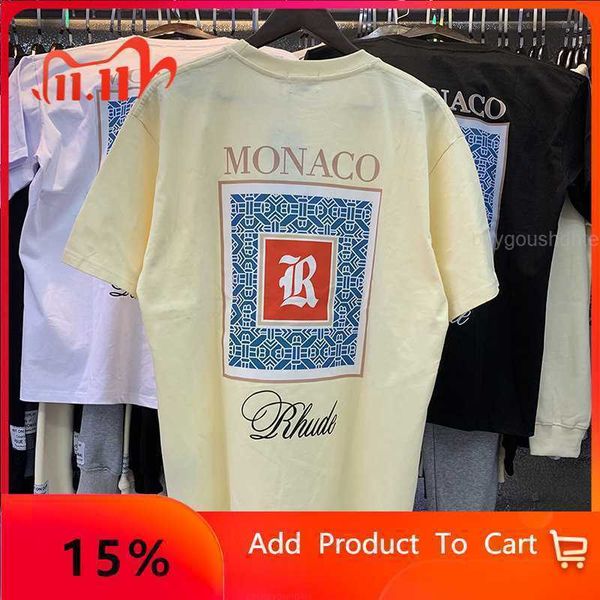 real smen women t-shirt rhude morocco printed t-shirt double yarn cotton short-sleeved t-shirt, White;black
real smen women t-shirt rhude morocco printed t-shirt double yarn cotton short-sleeved t-shirt, White;black