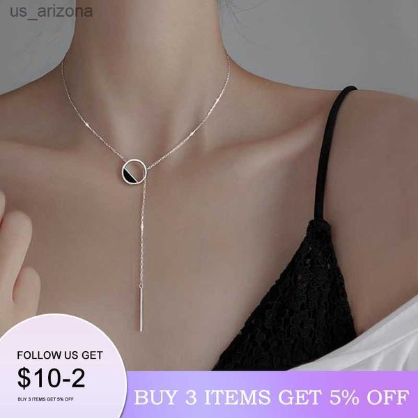 authentic 925 sterling silver black round necklace for women tassel sweater chain fine handmade jewelry l230620
authentic 925 sterling silver black round necklace for women tassel sweater chain fine handmade jewelry l230620