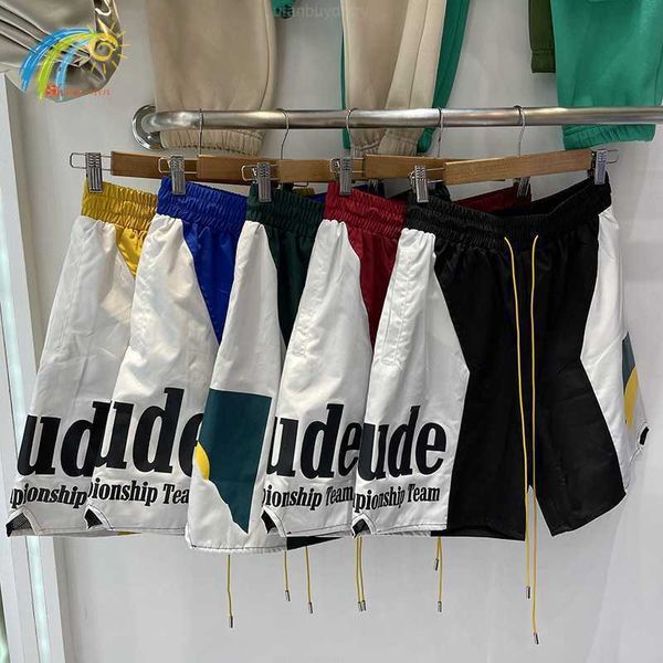 yellow blue green black red patchwork splicing rhude shorts men women 1 1 inside mesh moonlight sunset rhude breeches with tags, White;black
yellow blue green black red patchwork splicing rhude shorts men women 1 1 inside mesh moonlight sunset rhude breeches with tags, White;black