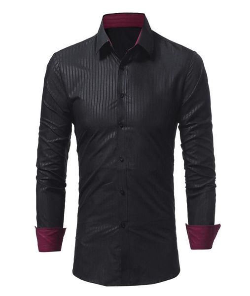 fashion male shirt longsleeves classic dark stripes embossed mens dress shirts slim men shirt 3xl4460482, White;black
fashion male shirt longsleeves classic dark stripes embossed mens dress shirts slim men shirt 3xl4460482, White;black