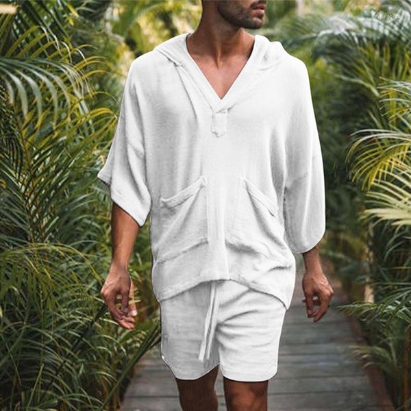 men's tracksuits 2023 summer men outfit set cotton linen loose casual beach vacation short-sleeved shirt shorts 2-piece men's clot, Gray
men's tracksuits 2023 summer men outfit set cotton linen loose casual beach vacation short-sleeved shirt shorts 2-piece men's clot, Gray