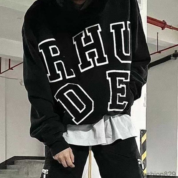 designer clothing hoodies fashion sweatshirts rhude towel embroidery letter embroidery loose autumn winter terry hoodie sweater male streetw, Black
designer clothing hoodies fashion sweatshirts rhude towel embroidery letter embroidery loose autumn winter terry hoodie sweater male streetw, Black