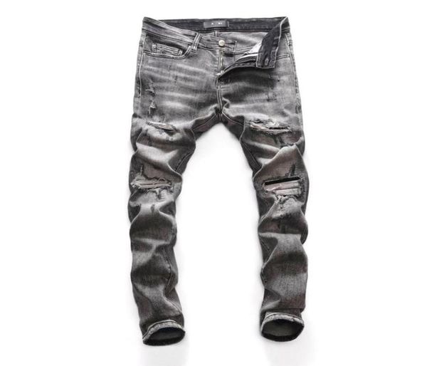 men039s jeans luxury ripped hole grey denim men slim straight casual vintrage pantalon moto homme solid streetwear spring mens 2111221, Blue
men039s jeans luxury ripped hole grey denim men slim straight casual vintrage pantalon moto homme solid streetwear spring mens 2111221, Blue