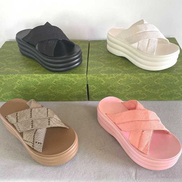 designer slippers womens platform fashion sandals thick soles cross strap sandals 6cm high heel size 35-45 with box no458, Black
designer slippers womens platform fashion sandals thick soles cross strap sandals 6cm high heel size 35-45 with box no458, Black