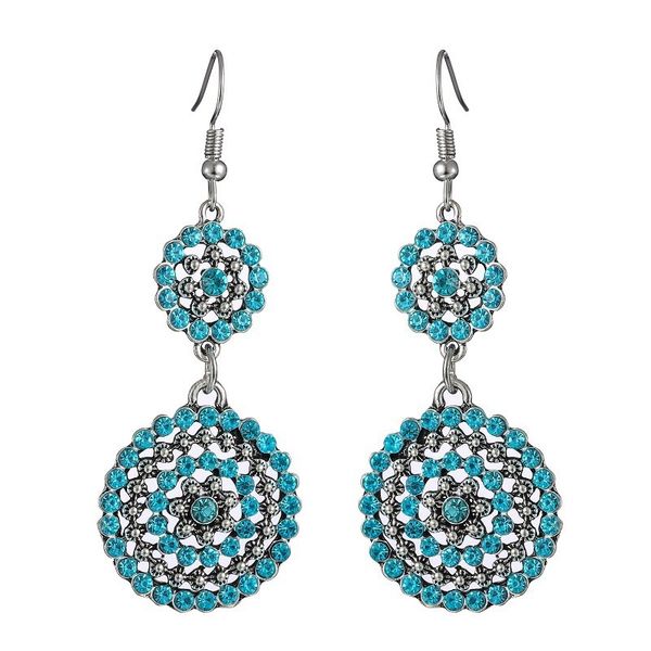 vintage ethnic luxury full rhinestone double layer round hanging dangle earrings for women boho long hollow exaggerated jewelry, Silver
vintage ethnic luxury full rhinestone double layer round hanging dangle earrings for women boho long hollow exaggerated jewelry, Silver