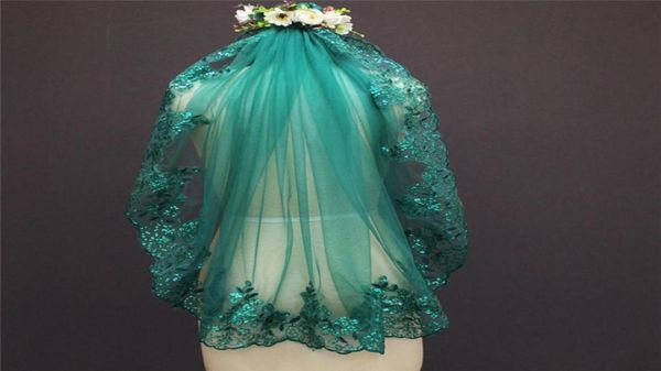 new arrival one layer sequins lace green tulle metal comb short bridal veil wedding accessories 703888145623494650, Black
new arrival one layer sequins lace green tulle metal comb short bridal veil wedding accessories 703888145623494650, Black