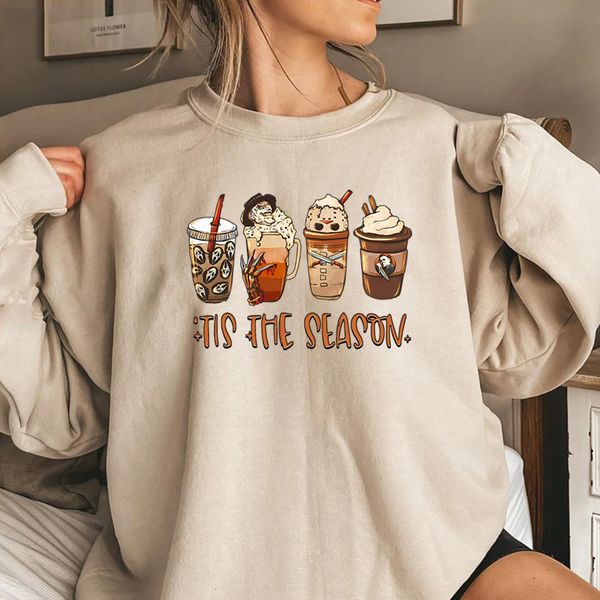 men's hoodies sweatshirts halloween sweatshirt scary movie horror characters coffee ghostface graphic sweater tis the season fall crewn, Black
men's hoodies sweatshirts halloween sweatshirt scary movie horror characters coffee ghostface graphic sweater tis the season fall crewn, Black