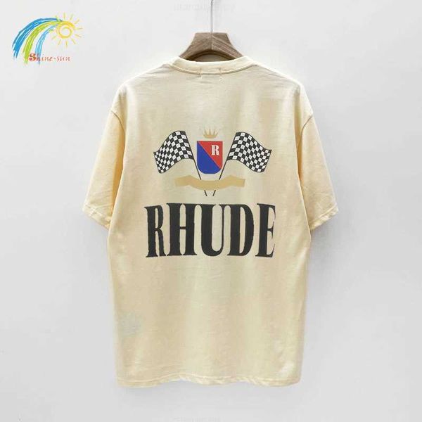 flag print apricot white rhude t-shirt summer style oversized casual tee men women 1 1 100% cotton rhude t shirt inside tags, White;black
flag print apricot white rhude t-shirt summer style oversized casual tee men women 1 1 100% cotton rhude t shirt inside tags, White;black