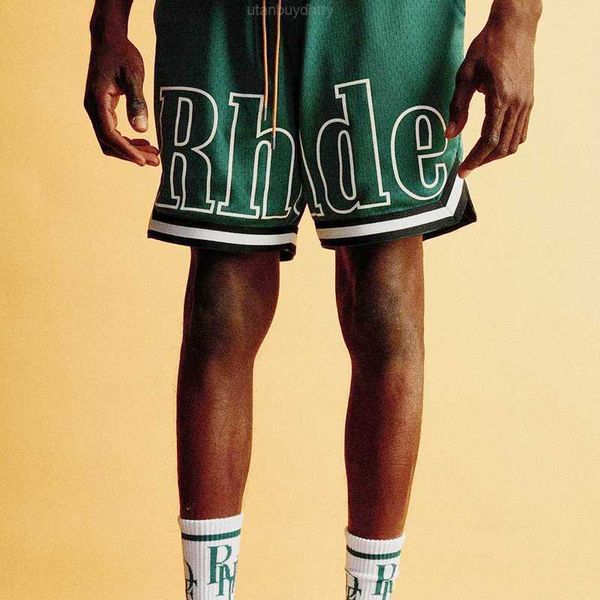 rhude court shorts letter print drawstring high street men's and women's loose mesh casual sports shorts, White;black
rhude court shorts letter print drawstring high street men's and women's loose mesh casual sports shorts, White;black
