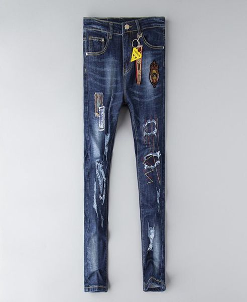 ff designer jeans mens distressed ripped skinny trousers luxury clothes slim motorcycle moto biker hip hop denim man embroidery ey9062647, Blue
ff designer jeans mens distressed ripped skinny trousers luxury clothes slim motorcycle moto biker hip hop denim man embroidery ey9062647, Blue