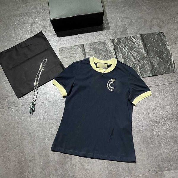 women's t-shirt designer 23 early autumn new cuff contrast embroidery letter slim fit small style simple fashion t-shirt igvz, White
women's t-shirt designer 23 early autumn new cuff contrast embroidery letter slim fit small style simple fashion t-shirt igvz, White