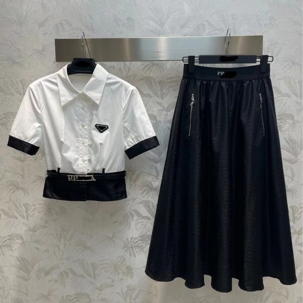 designer two piece dress women fashion long skirt short shirt set summer casual suit woman elegant pleated skirts sets with belt, White
designer two piece dress women fashion long skirt short shirt set summer casual suit woman elegant pleated skirts sets with belt, White