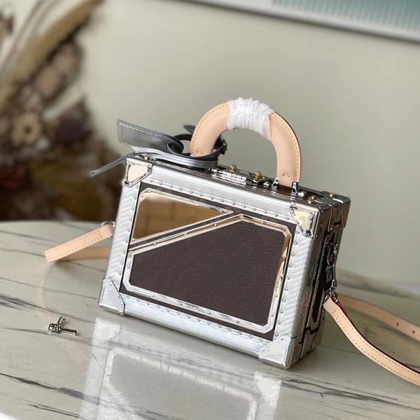 valisette tresor bags luxury designer bag canvas trunk fashion casual crossbody handbag with box b467
valisette tresor bags luxury designer bag canvas trunk fashion casual crossbody handbag with box b467