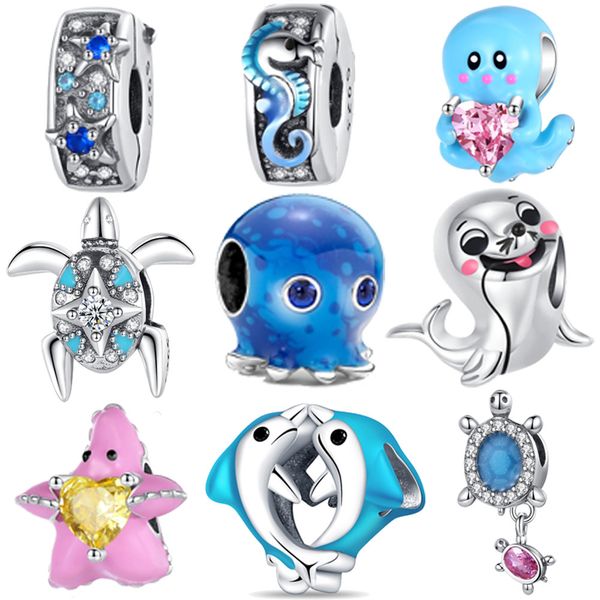 925 silver turtle charms classic popular pendant ocean series dolphin beads diy fit pandora designer bracelet necklace for women jewelry lux, Bronze;silver
925 silver turtle charms classic popular pendant ocean series dolphin beads diy fit pandora designer bracelet necklace for women jewelry lux, Bronze;silver
