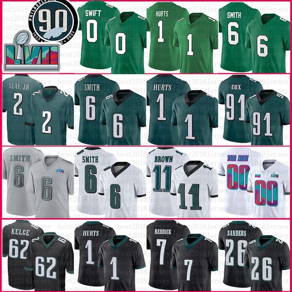 devonta smith jalen hurts jersey brian dawkins a.j. brown d'andre swift philadelphias eagles jason kelce brandon graham haason reddick, Black;red
devonta smith jalen hurts jersey brian dawkins a.j. brown d'andre swift philadelphias eagles jason kelce brandon graham haason reddick, Black;red