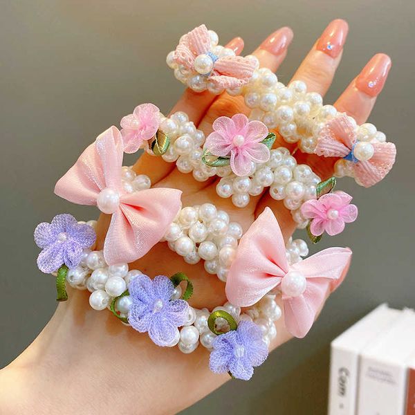 children's pearl hair ring girl sweet bow flower rubber band scrunchies girl all-match head rope bows headdress, Slivery;white
children's pearl hair ring girl sweet bow flower rubber band scrunchies girl all-match head rope bows headdress, Slivery;white