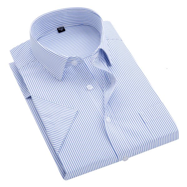 men's dress shirts summer s~8xl men's striped short sleeve dress shirt square collar non-iron regular fit anti-wrinkle pocket male, White;black
men's dress shirts summer s~8xl men's striped short sleeve dress shirt square collar non-iron regular fit anti-wrinkle pocket male, White;black