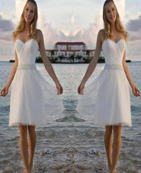 new sweetheart rhinestone tulle short casual beach aline wedding dresses bridal gowns custom made under 10072359781137952, White
new sweetheart rhinestone tulle short casual beach aline wedding dresses bridal gowns custom made under 10072359781137952, White