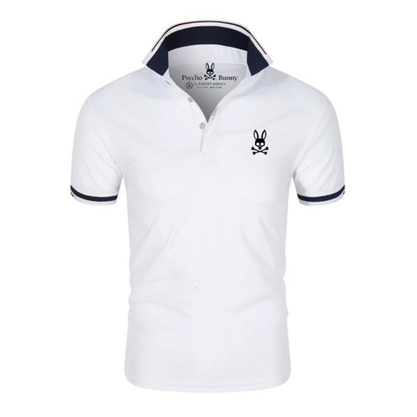men's polos 2023 summer men polo shirt printed psycho bunny fashion lapel breathable casual tees short sleeve hip hop shirts 230808, White;black
men's polos 2023 summer men polo shirt printed psycho bunny fashion lapel breathable casual tees short sleeve hip hop shirts 230808, White;black