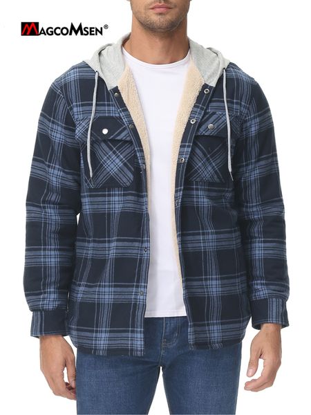 men's jackets magcomsen plaid jacket warm fleece coats winter windproof hooded flannel shirts sherpa lined 230809, Black;brown
men's jackets magcomsen plaid jacket warm fleece coats winter windproof hooded flannel shirts sherpa lined 230809, Black;brown