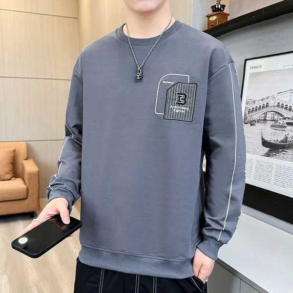 men's sweaters autumn line versatile casual loose round neck fashion embroidery print long sleeve sweater men 230809, White;black
men's sweaters autumn line versatile casual loose round neck fashion embroidery print long sleeve sweater men 230809, White;black