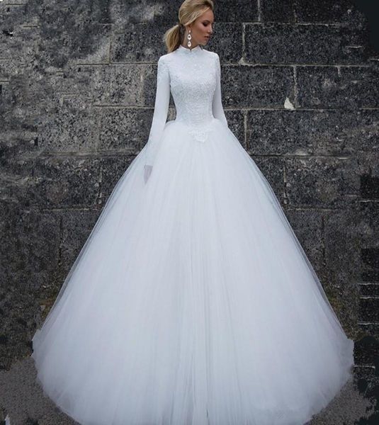 muslim wedding dresses with long sleeves 2020 high neck bridal gowns dresses vintage bride dress robe de mariage3114846, White 
muslim wedding dresses with long sleeves 2020 high neck bridal gowns dresses vintage bride dress robe de mariage3114846, White