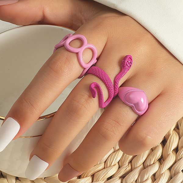 wedding rings cute fashion pink snake love geometric set ring for women personality gothic rose red peach heart animal jewelry birthday gift, Slivery;golden
wedding rings cute fashion pink snake love geometric set ring for women personality gothic rose red peach heart animal jewelry birthday gift, Slivery;golden