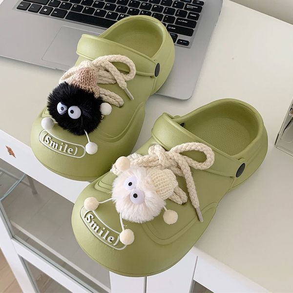 slippers mo dou womens sandals eva thick soft nonslip lovely diy accessories toewrapped beach seasides for men cutouts cozy 230808, Black
slippers mo dou womens sandals eva thick soft nonslip lovely diy accessories toewrapped beach seasides for men cutouts cozy 230808, Black