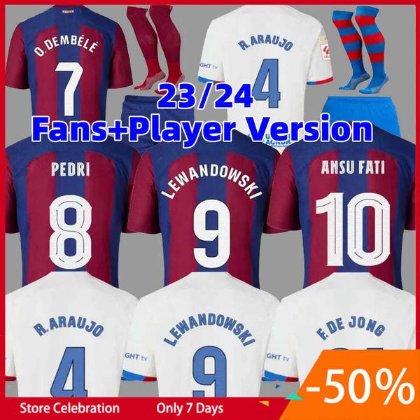 23 24 camisetas de football soccer jerseys pedri lewandowski gavi fc ansu fati ferran barcelonas raphinha dest football, White;black
23 24 camisetas de football soccer jerseys pedri lewandowski gavi fc ansu fati ferran barcelonas raphinha dest football, White;black
