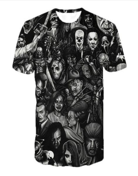 summer style fashion menswomens freddy jason murderers horror movies funny 3d print casual tshirt xdx038139911, White;black
summer style fashion menswomens freddy jason murderers horror movies funny 3d print casual tshirt xdx038139911, White;black
