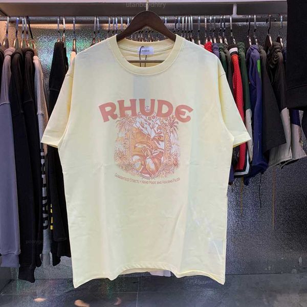 rhude t-shirt women men oversized t shirt tees erfd, White;black