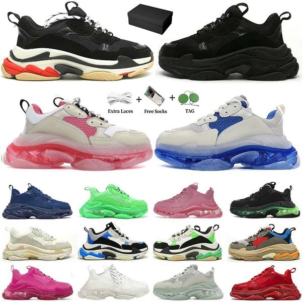 with box 17fw triple s men women casual shoes sneakers platform tan clear sole black white grey red pink blue royal neon green mens trainers
with box 17fw triple s men women casual shoes sneakers platform tan clear sole black white grey red pink blue royal neon green mens trainers
